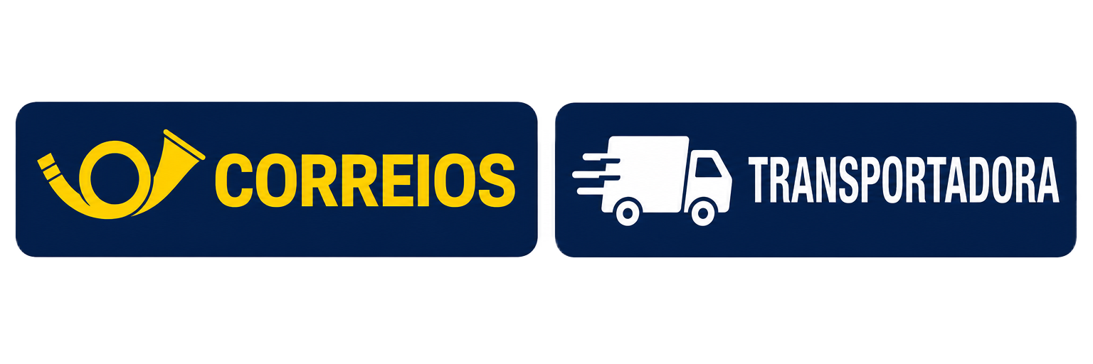 Entrega pelos Correios, transportadora e frete para todo o Brasil